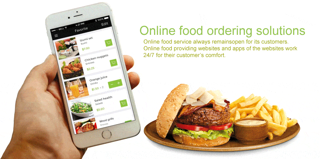 First, Online Ordering the Food is the Obvious Service of thestaurant: