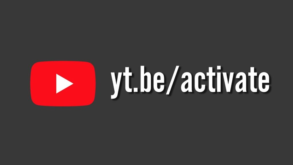 Navigate to https://yt.be/activate