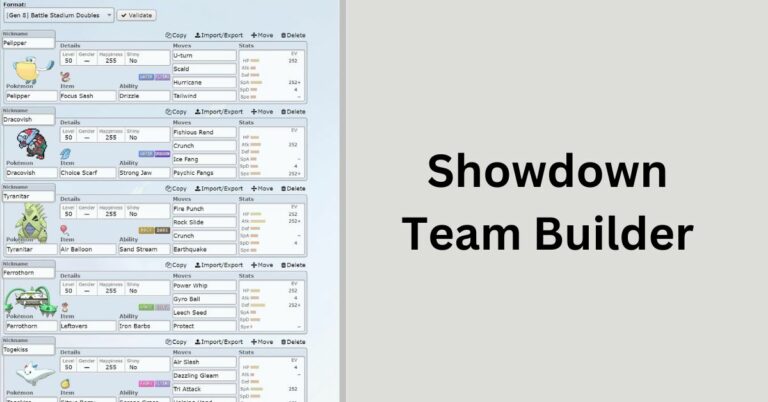 Showdown Team Builder – Start Building Today!